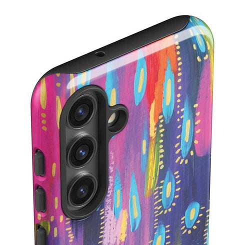 Kaleidoscope Brush Stroke by Etta Vee Galaxy S24 Impact Case